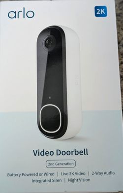 2nd Gen Arlo Doorbell Camera