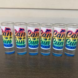 Cancun Mexico shot glasses