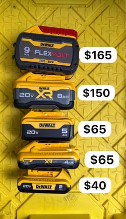 Dewalt batteries