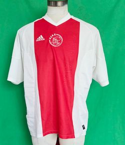 Vintage Adidas 02/03 Ajax ABN AMRO Amsterdam Size XL Soccer Home Jersey White/Red