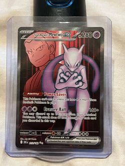 Pokemons Team Rocket's Mewtwo ex 213/182 Sv10: Destined Rivals Holo