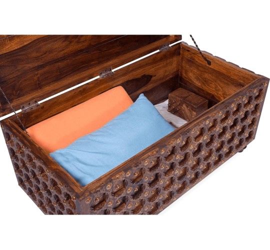 Brass And Wood Chest