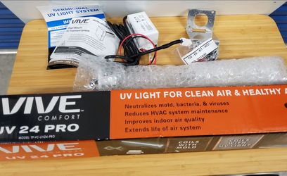 Brand New! VIVE Germicidal UVC Light Kit for central HVAC systems TP-VC-UV24-PRO