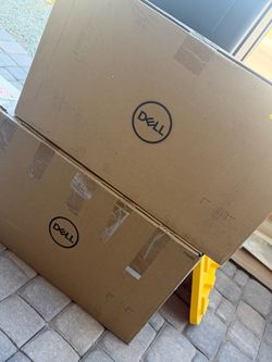 Dell monitors, printer, docking station, mouse