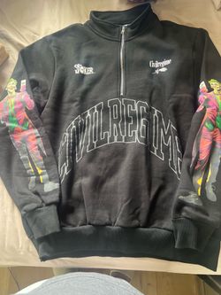 Joker x Civil Regime x Harley Quinn Soldout Limited Gotham Quarter Zip Size XL