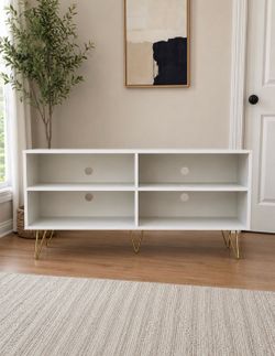 Modern White Media Console / TV Stand