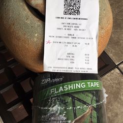 New- Roll Of Multi Use - Weather Proof Flashing Tape    3.75” X 90’