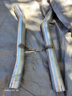 💝 Pair of 3" Stainless Steel Custom Dual Exhaust Tailpipes / Axle-Back Sections
