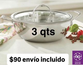Princess House Stainless Steel Casserole Pot 3 Qt