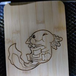 Axolotl Cutting Board 
