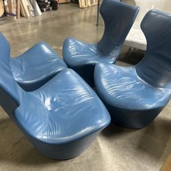 Low Height Casual Lounge Chairs. 4 Total