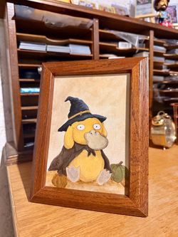 Psyduck Halloween Original Painting