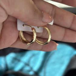 Gold Hoop Earrings 