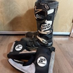 Alpinestars vintage Tech 8 motocross MX boots - size 10