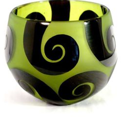 Correa glass bowl vase