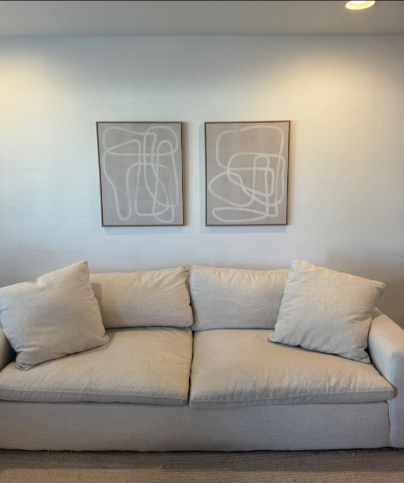 Living Spaces Cloud Couch Set