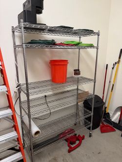 Heavy duty Chrome Wire Shelving Unit 6-Tier