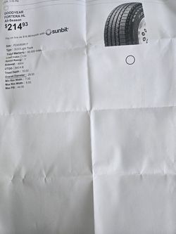 4 Goodyear tires $500