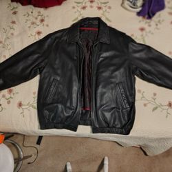 Men's XXLT Black Leather Jacket 
