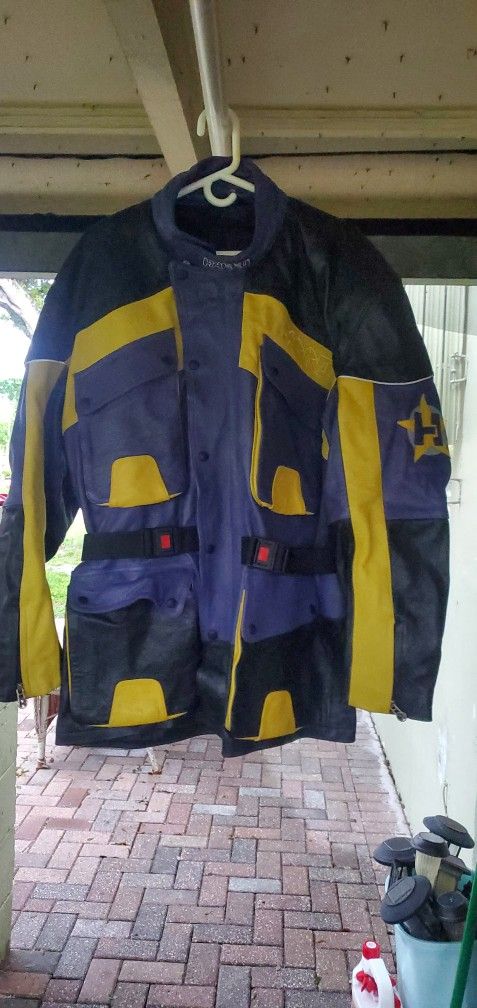 Vintage Harro Racing Leather Jacket w/ Full Pads And Padding. Came With 98 Smoking Joe Racing Edition CBR600
