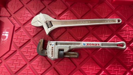 Adjustable wrench and Lenox pip Wrench