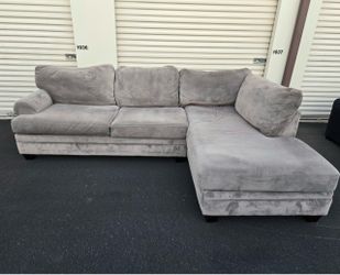 Gray Ashleys Furniture Sectional (WILL DELIVER)