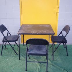 Table And 3 Chairs $25