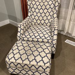 Free stuffed chair and ottoman 