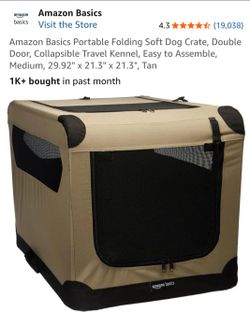 Amazon basic dog crate - brand new