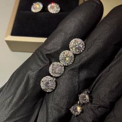 New VVS Moissanite Diamond Earrings