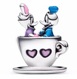 Pandora x Disney Donald and Daisy Teacup Charm