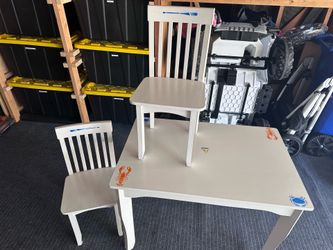 Wooden Kids table with chairs
