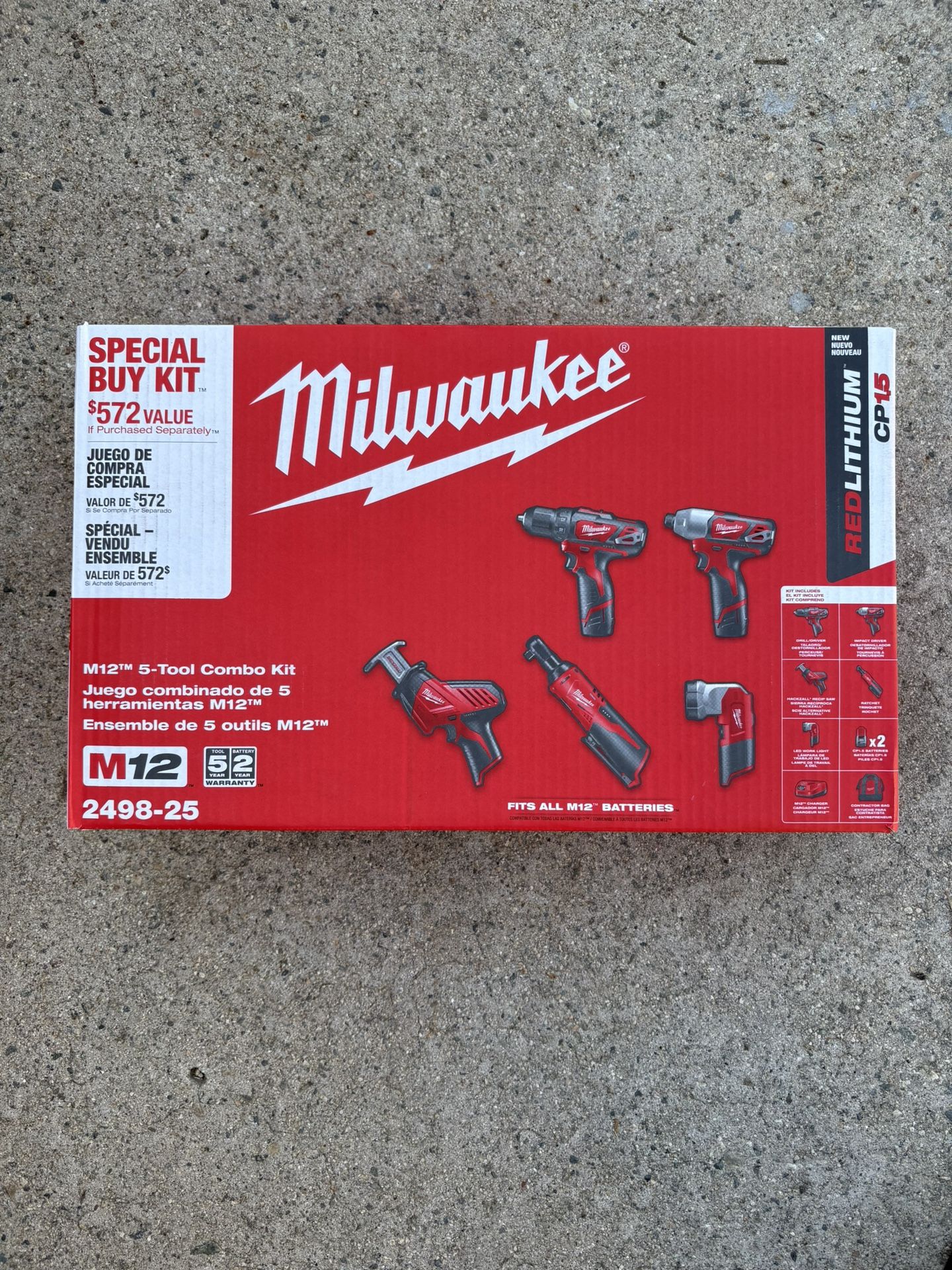 Milwaukee M-12 5. Tool Combo Kit