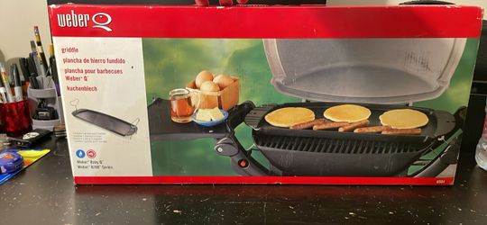 Weber Cast-Iron Griddle designed for the Weber Baby Q and Q 100/1000 series gas grills (Model #6558)