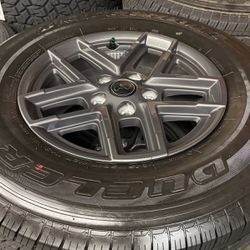 Brand New Wheels And Tires Off A Jeep Gladiator.