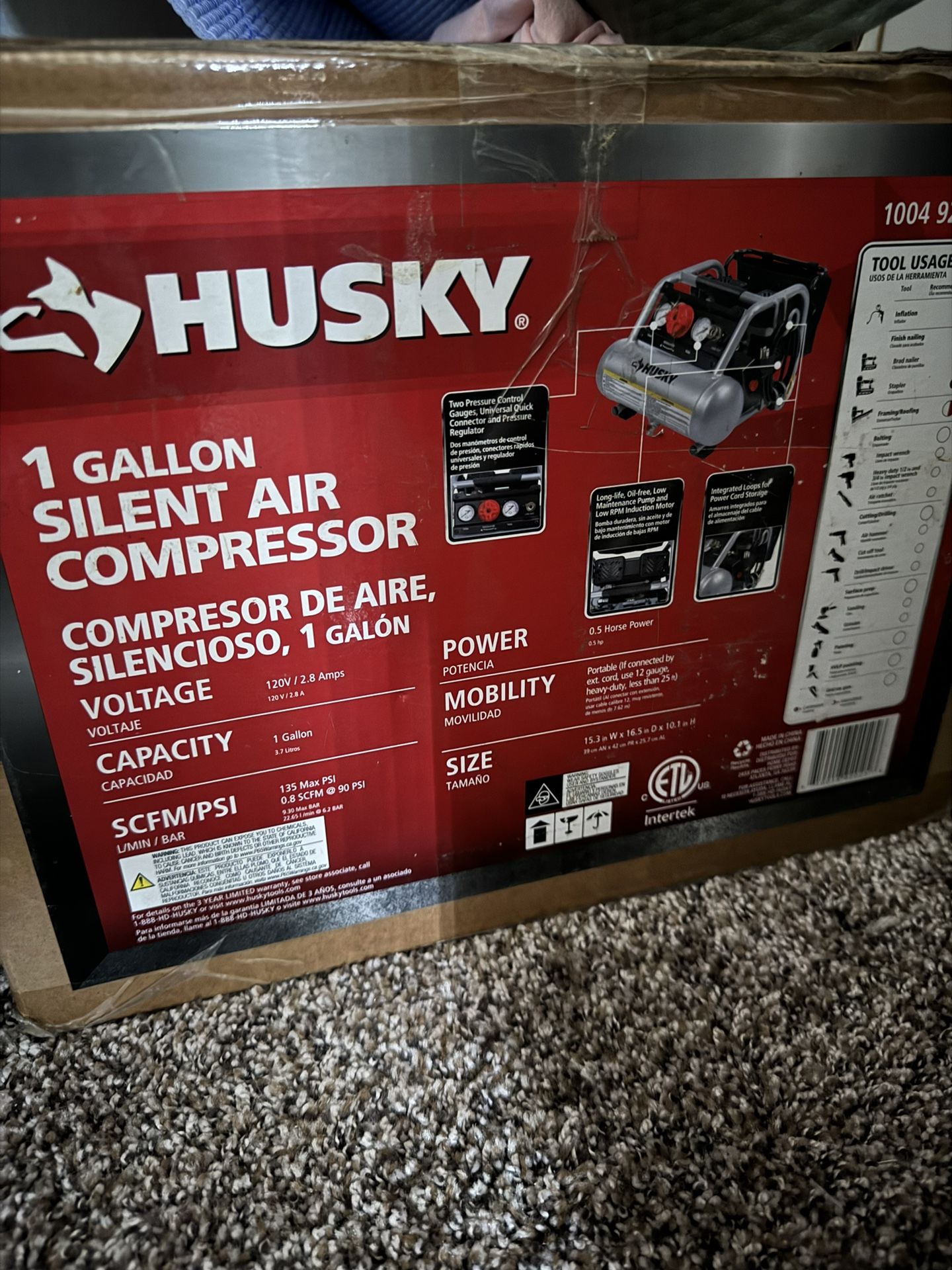 Husky 1 Gallon Silent Air Compressor for Sale in Bakersfield, CA OfferUp