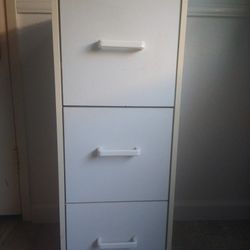 12”x 12” x 32”H white craft storage organizer  closet chest drawers