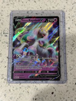 Pokémon Galarian Rapidash V SWSH111 Black Star Promo – Mint