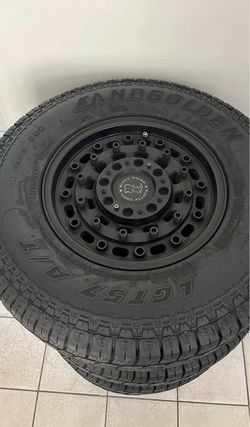 Black Rhino Wheels with Landgolden LT265/75R16 Tires