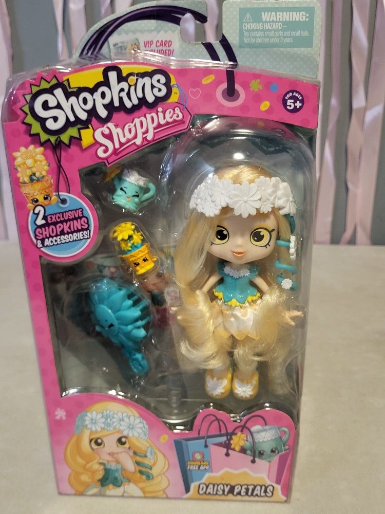 Shopkins Shoppies DAISY PETALS DOLL 2 Exclusive Shopkins RARE