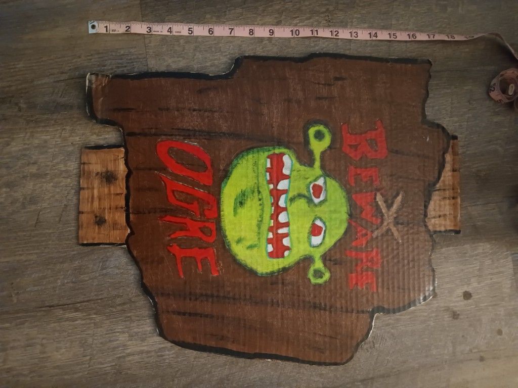 Shrek Theme Party Signs