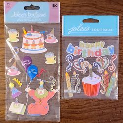 2pkg Jolee's Boutique Birthday Scrapbook Stickers 