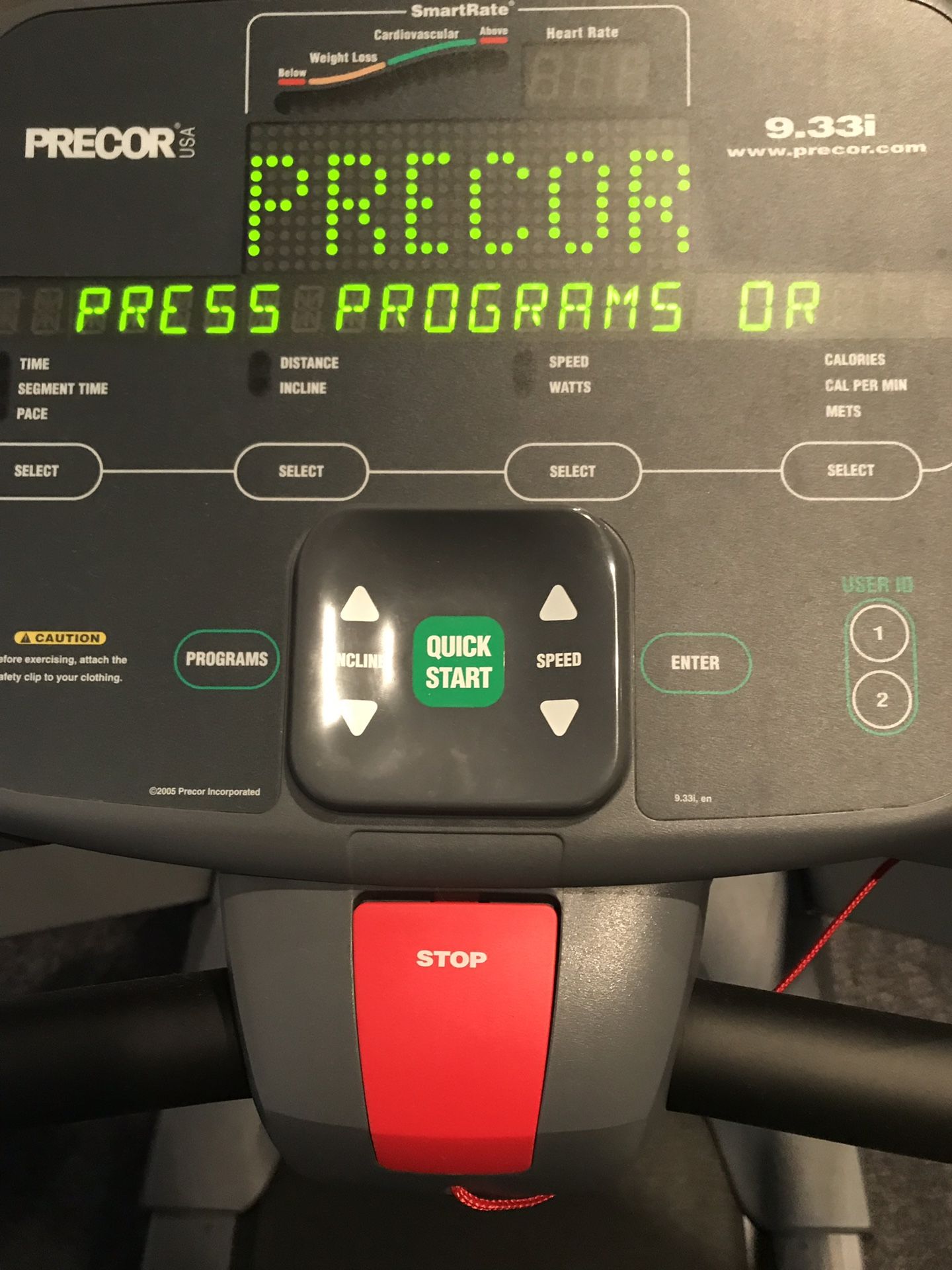 9.33i Precor Treadmill