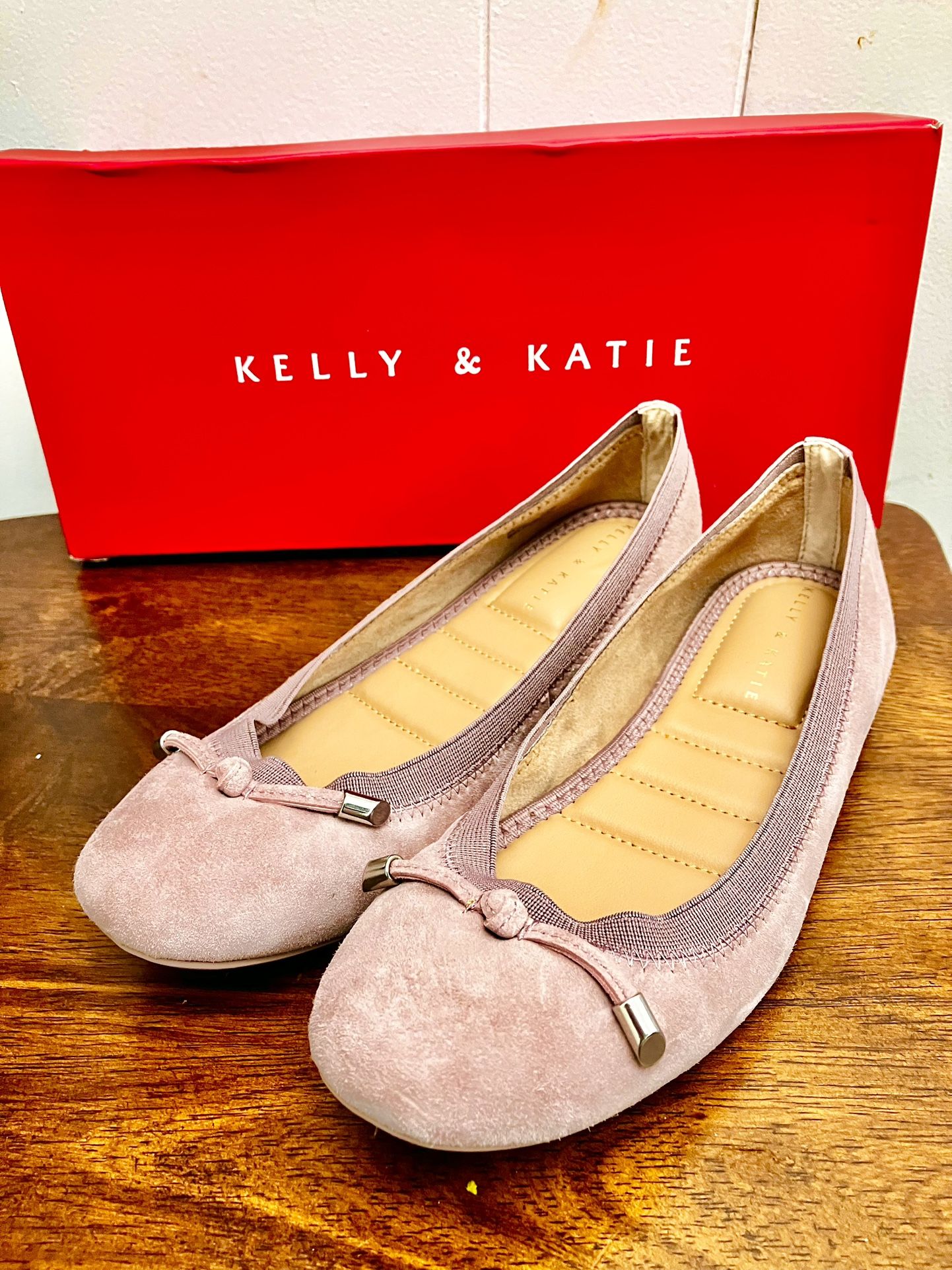 Kelly & Katie Flats Women’s Perri Ballet Delicate Suede Mauve/Blush