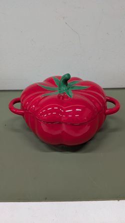 Tomato-Shaped Enameled  cocette