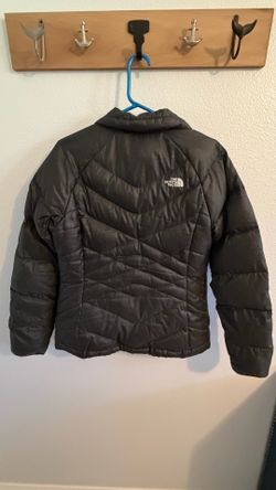 North Face Jacket Womens Medium 550 Quilted Goose Down Puffer Black Aconcagua
