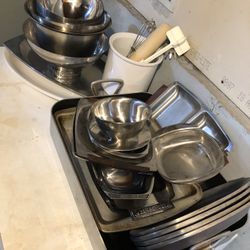 Sterling Silver And China . Stand Up Freezer Like New.  Metal Mirrors 