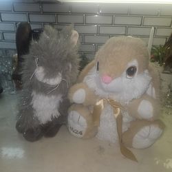 NEW STUFFED BUNNIES  ORIG $10 HERE $5