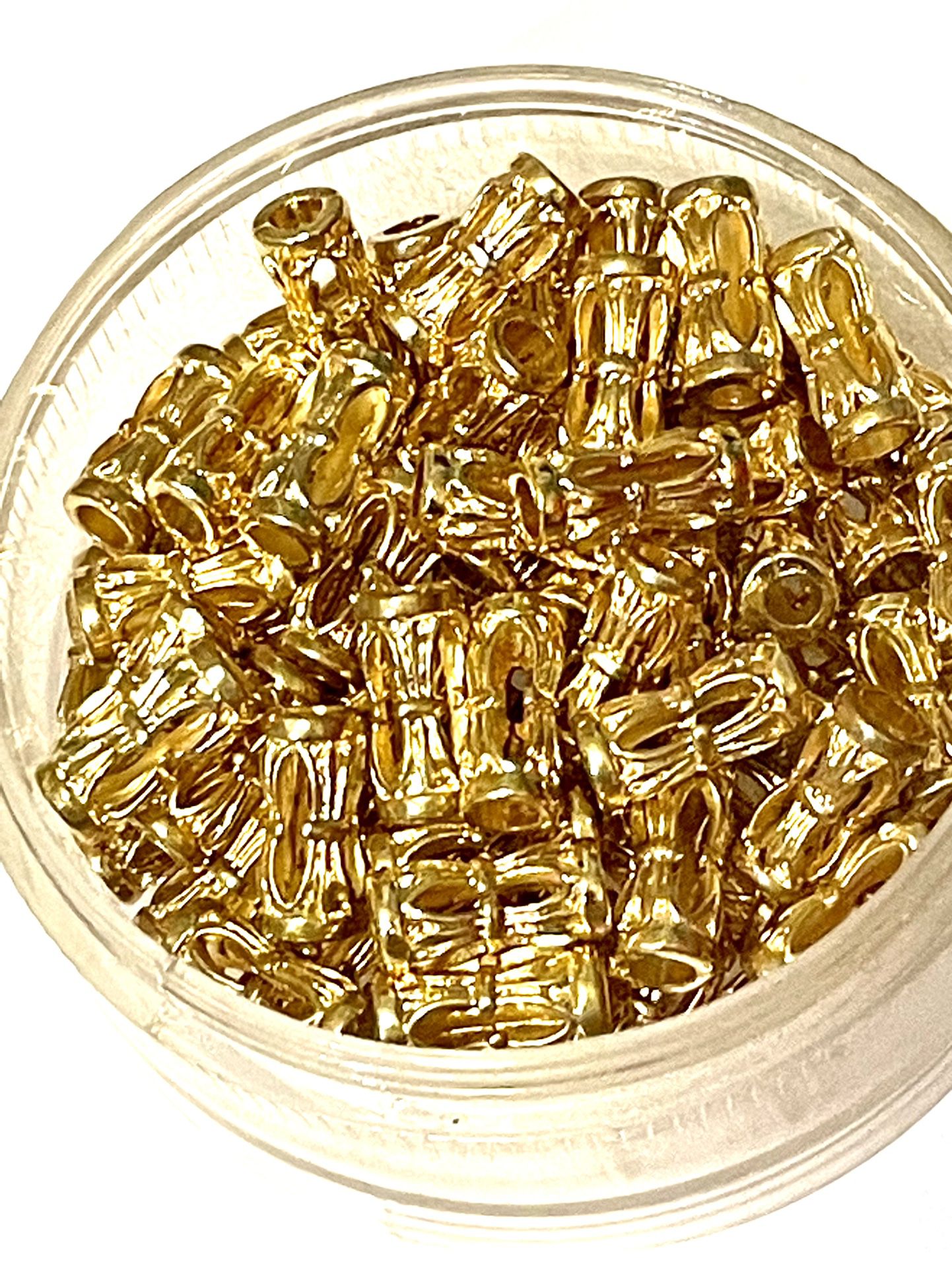 Gold Tone Column Beads Pack 