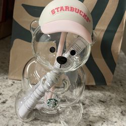 Starbucks Bearista Pink Bear cup!